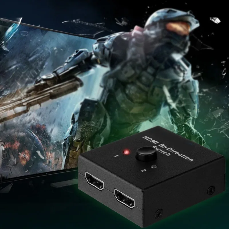 2x1 1x2 In Out UHD 4K Bi Direction HDMI 2,0 переключатель сплиттер концентратор адаптер Поддержка HDCP LPCM DTS Digital Dolby TrueHD