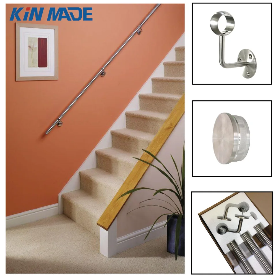 Kinmade Wall Mounted Staircase Rail Stainless Steel 42 4mm
