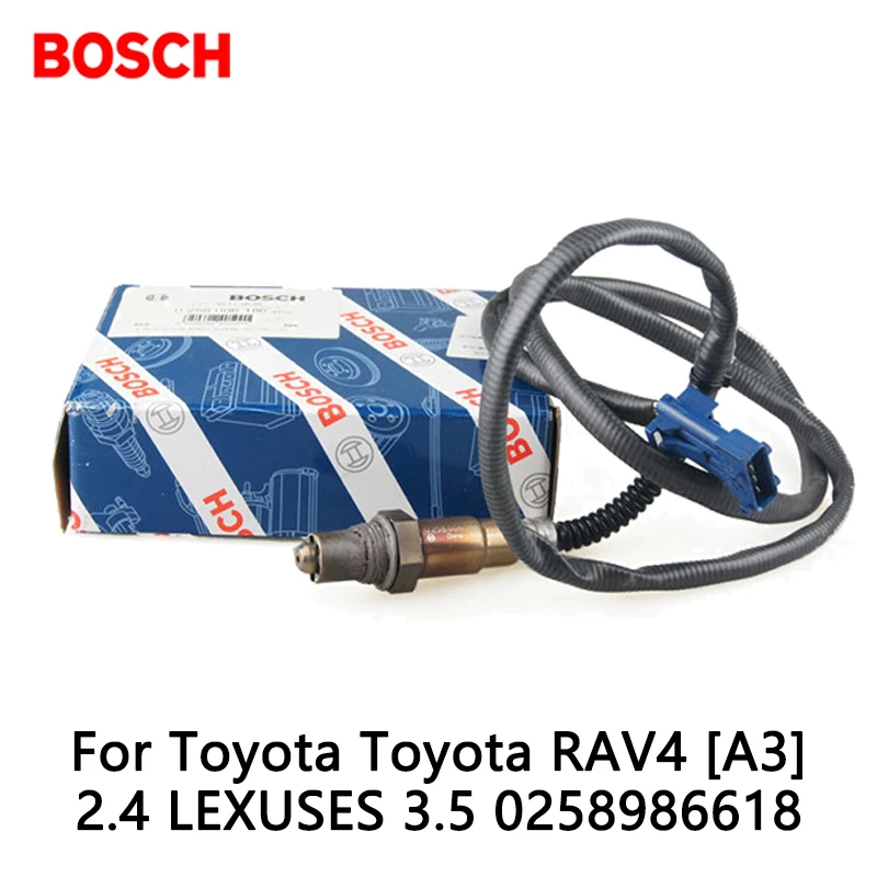 1 шт. Bosch Сенсоры кислорода в выхлопе для Toyota RAV4 [A3] 2.4 lexuses 3.5 0258986618 | Автомобили и