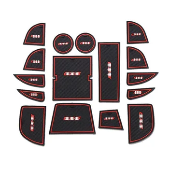 

Car Cover Car Styling Silica Gel Gate Slot Pad Teacup Pad Non-Slip Pad Fit For Mazda CX-5 CX 5 2013 2014 Car Cover 16Pcs