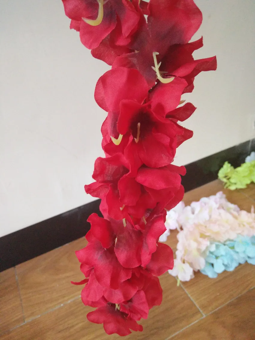 Upscale Artificial Silk Wisteria Flowers For DIY Wedding Arch Square Rattan Simulation Flowers Home Wall Hanging Decor Upscale Artificial Silk Wisteria Flowers For DIY Wedding Arch Square Rattan Simulation Flowers Home Wall Hanging Decor