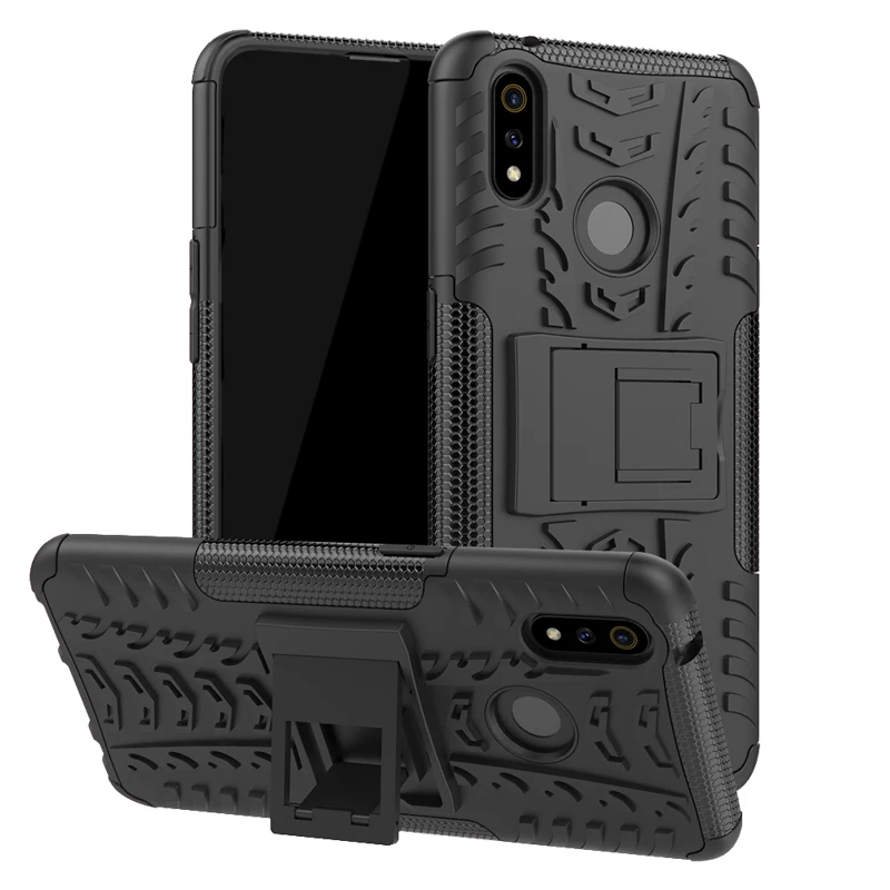 

Case Oppo Realme 3 Pro Case Shockproof Rubber Hard Defender Armor Cover Oppo Realme 3 Pro Cover Oppo Realme X 3 Pro RMX1851 6.3"