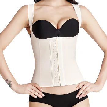 

Comfortable Push Up Vest Latex Waist Trainer Corset 9 Steel Bone Waist Cincher Women Body Shaper Girdles Corsets Rubber corset