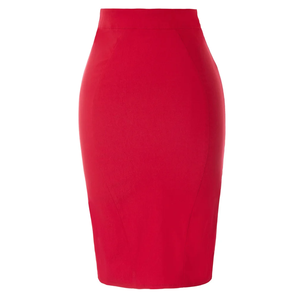 Женская юбка контрастного цвета сзади эластичная облегающая юбка-карандаш