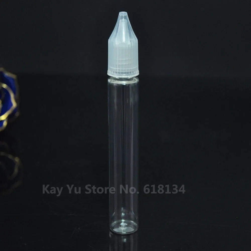 

2000pcs 15ml PET long bottle with thin tip and childproof lid