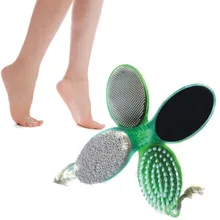 Fashion 4 In 1 Pedicure Tool Foot Nail Buffer Brush Callus Rasp Scrubs Pumice Stone Beauty & Health