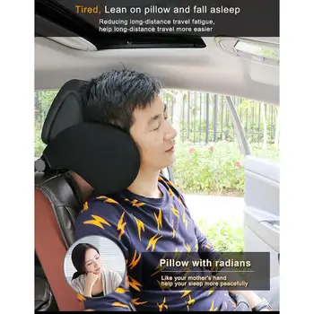 

Car Memory Foam Headrest Children Adult Sleep Side Head Support Pillow Neck Back Cushion