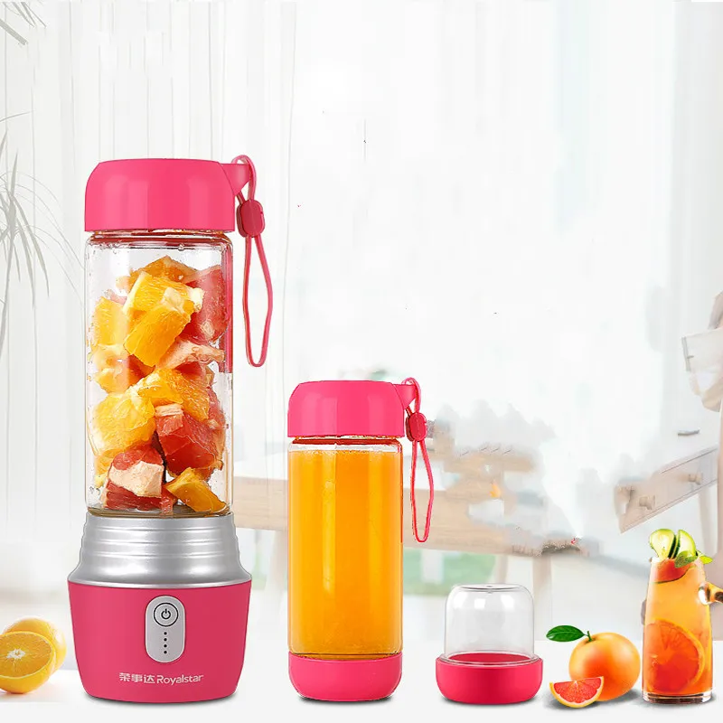 

Electric Portable Multi Handheld Juicer Machine 130W with 2 Cups 4000mAh Power Bank Home Mini Blenders Mixer Sports Bottle