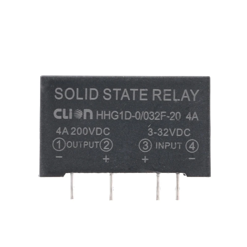 

Input 3-32V DC Output 4A 200V DC Relay Board 4 Pin Solid State High Power Relay