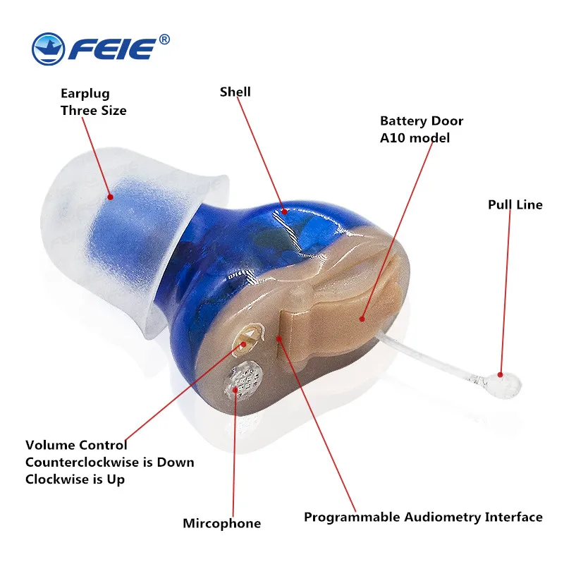 

2019 CIC Mini Conveniet Hearing Headphone Deaf Aid Cheap Price Digital Headset S-10A Drop Shipping