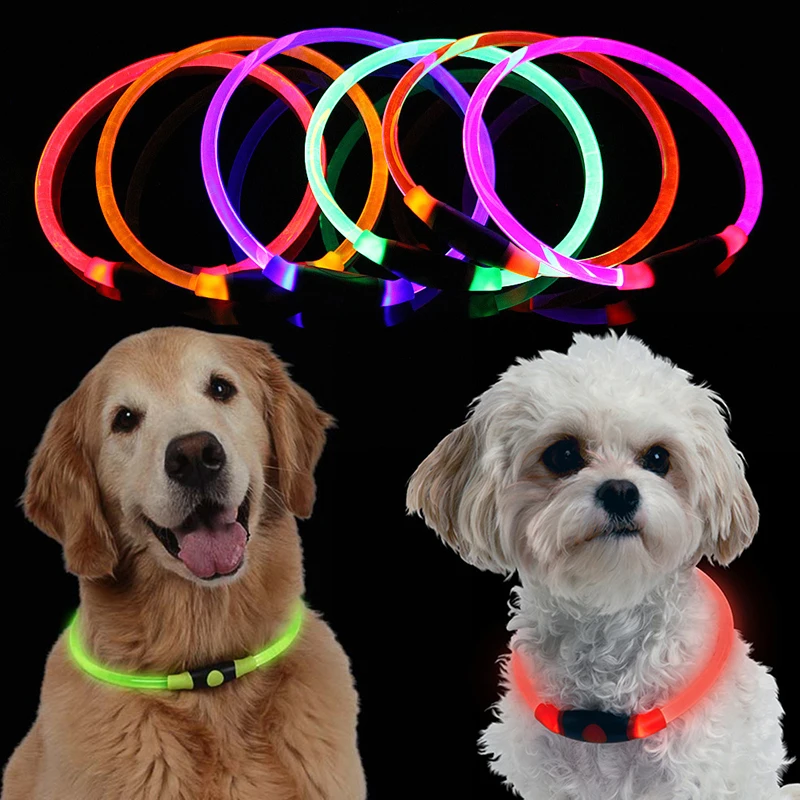 

LED entire Glowing Pet Cat Dog Collar Night Safety Led Luminous Collars For Dogs