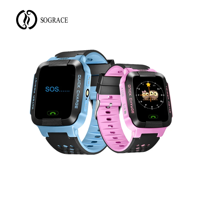 

Blue Pink Smart Watches G21 Kids Girls Boys Smartwatch GPS Smart watch Android 2G Phone Relogio for Children Early Leaning Gift