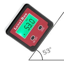 Магнитный пузырьковый спиртовой уровень Цифровой Угол искатель коническая коробка датчик цифровой транспортир Инклинометр плюс Чехол с ЖК-подсветкой