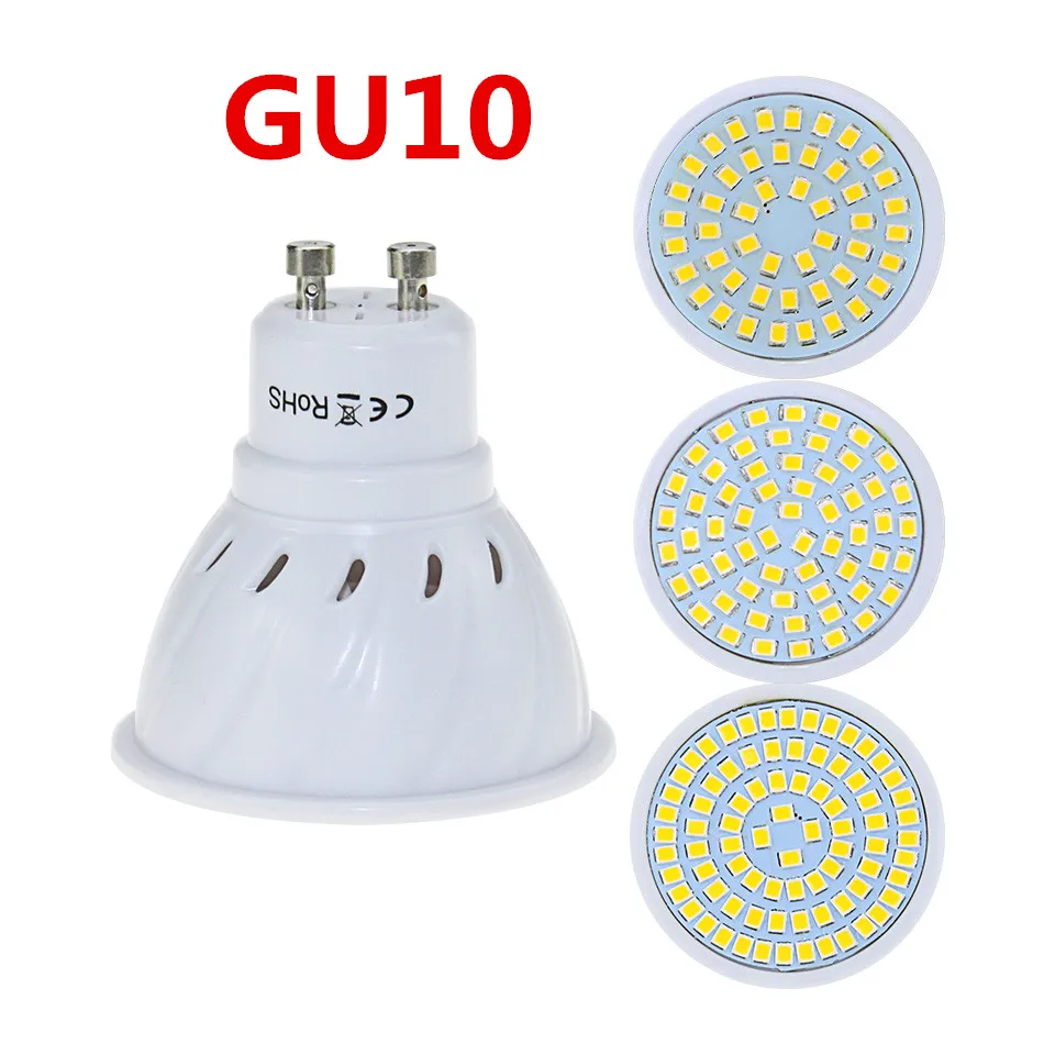 LED Bulb Lamp E27 MR16 GU10 220V LED Spotlight SMD2835 48leds 60leds 80leds High Bright Lamparas LED AC230V Spot Lampada LED