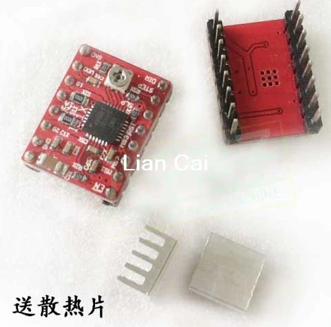 

1PCS Reprap Stepper Driver pololu A4988 stepper motor driver module with aluminum heat sink for