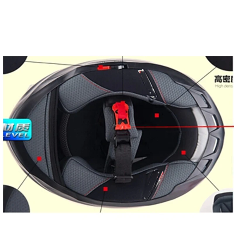1× Motorcycle Helmet Adjustable Buckle Pull Lock Helmet Replace Accessories ECE