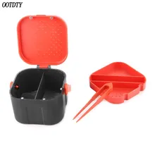 OOTDTY дышащая ABS рыболовная коробка рыболовная приманка в форме земляного червя приманка «Червь» коробка для хранения снастей