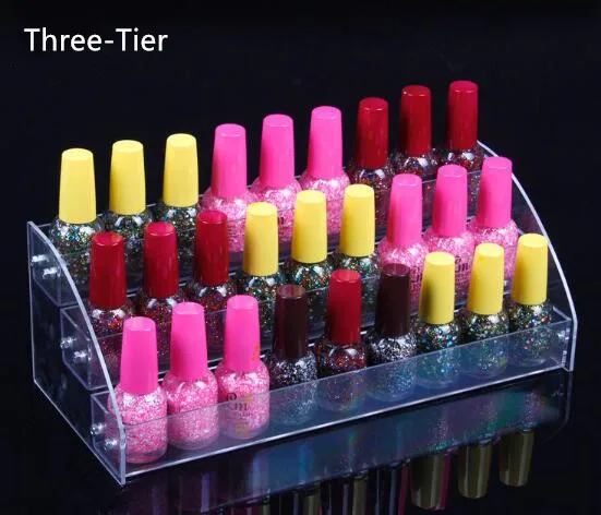 Makeup Organiser Lipstick Holder Case Nail Paint Brush Tray - Temu