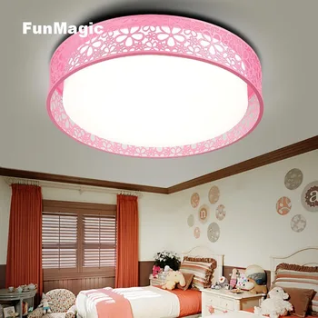 

Modern Romantic Bright Round LED Ceiling Light Children's Room Light Bedroom Study Lighting Surface Mounted Fixture Lamp Dimming