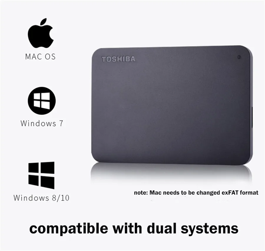best hard disk in the world Toshiba A3 External Hard Drive Disk 500GB 1TB for Mobilephone 2.5In USB 3.0 Original External  Hard Disk for Laptop Desktop PC apple external hard drive