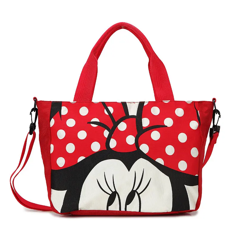 Disney Микки Маус плюшевая сумка-рюкзак с рисунком Дамская холщевая сумка на плечо женская сумка-мешок на завязках большой емкости - Цвет: 1
