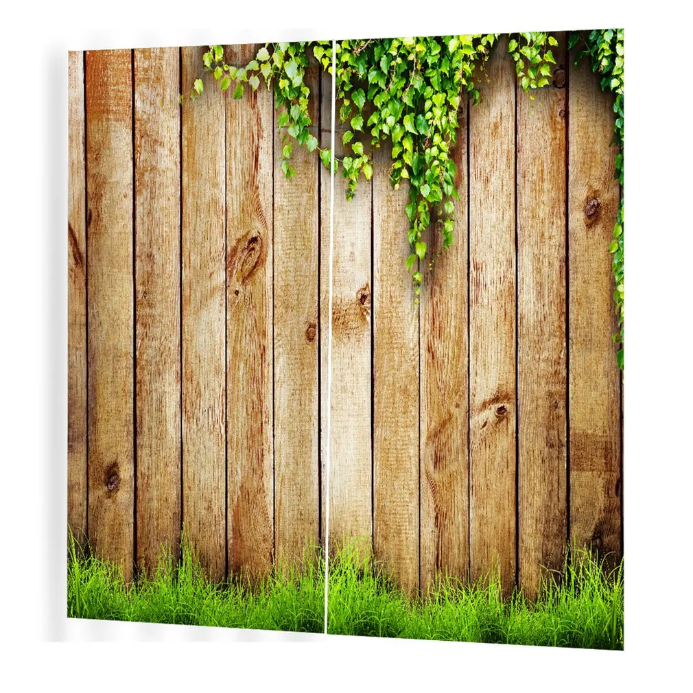 

Wood vine Pattern Curtains Divider Nice Window Curtain 150*166 Romantic Curtains For Living Room