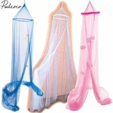 2019 bebé Bebé Ropa de cama cuna de malla de princesa bebé mosquitera cama, niños dosel colcha cortina cama carpa de cúpula elegante dosel de encaje