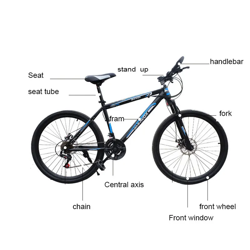 Cheap Mountain Bike 26 Inch Cycling Bicycle Front and Rear Mechanical Disc Brakes 1