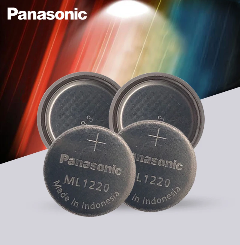 

4PCS/Lot Original Panasonic ML1220 3V ML 1220 Rechargeable CMOS RTC BIOS Back Up Cell Button Coin Battery Batteries