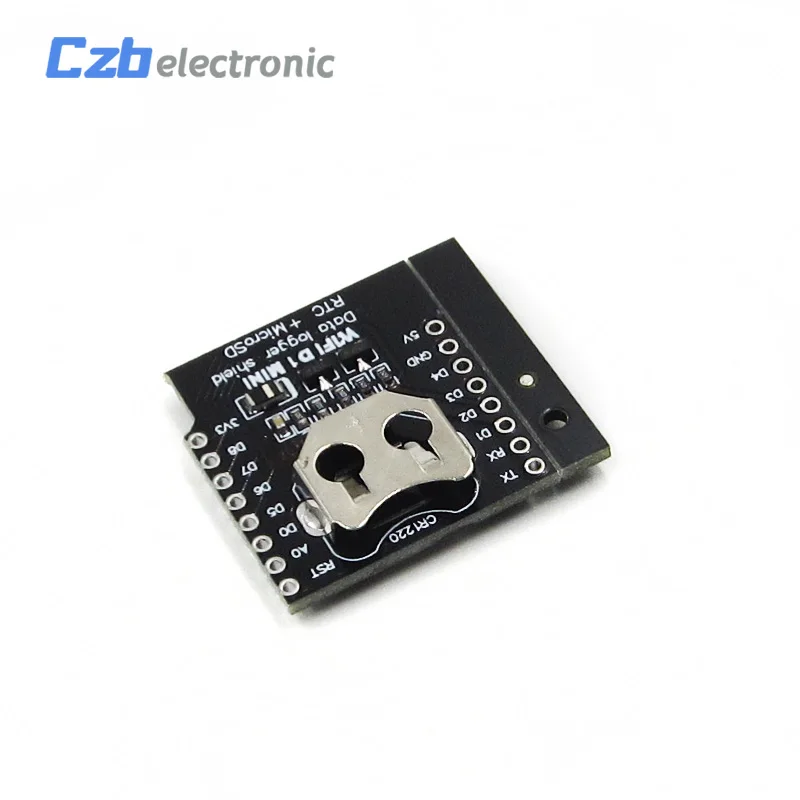 HX18B024 Real Time Clock Data Log Logger Shield for WEMOS D1 Mini With Micro SD +RTC DS1307 Clock For Arduino Raspberry(6)