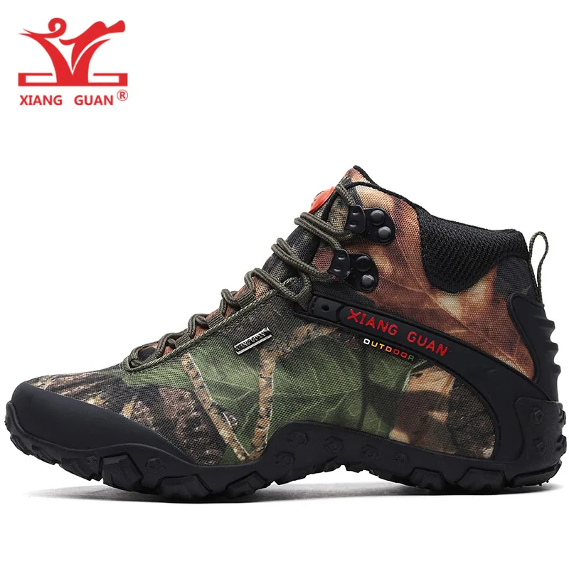 Мужские треккинговые ботинки для мужчин водонепроницаемые треккинговые ботинки с высоким берцем камуфляжные спортивные альпинистские горные ботинки уличные Прогулочные кроссовки 48