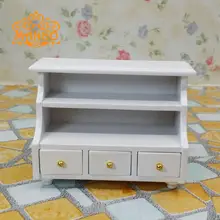 1:12 Кукольный домик мини деревянная миниатюрная мебель Игрушечная модель ванная комната белый корпус для хранения душевая комната Детский подарок ролевые игры игрушка