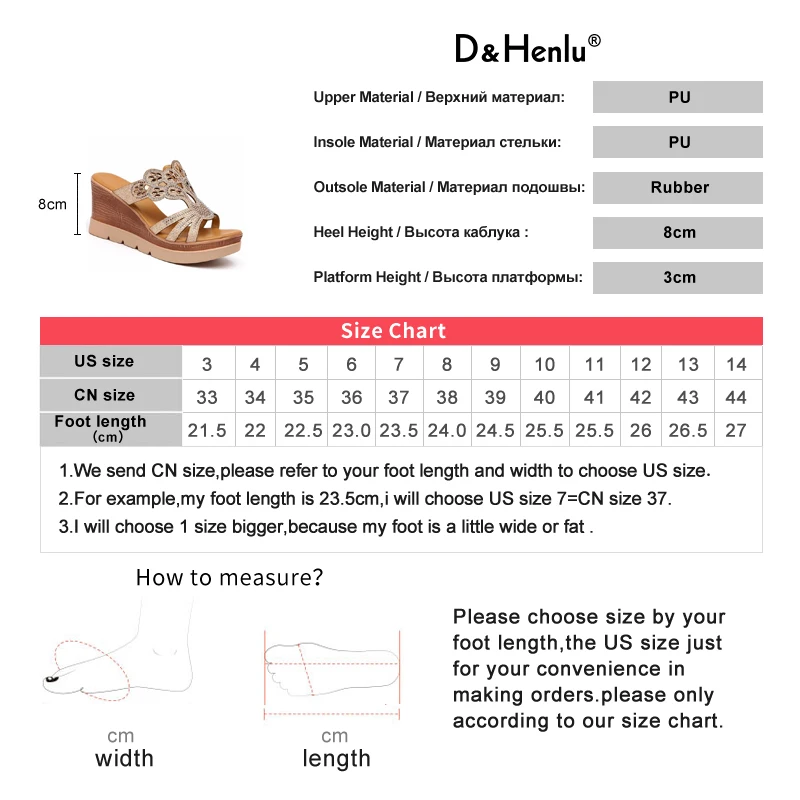 {D& Henlu} стразы; босоножки без задника с открытыми пальцами Для женщин летние сандалии-Вьетнамки; женская обувь; женские босоножки на танкетке женская обувь размер 43 zapatos mujer