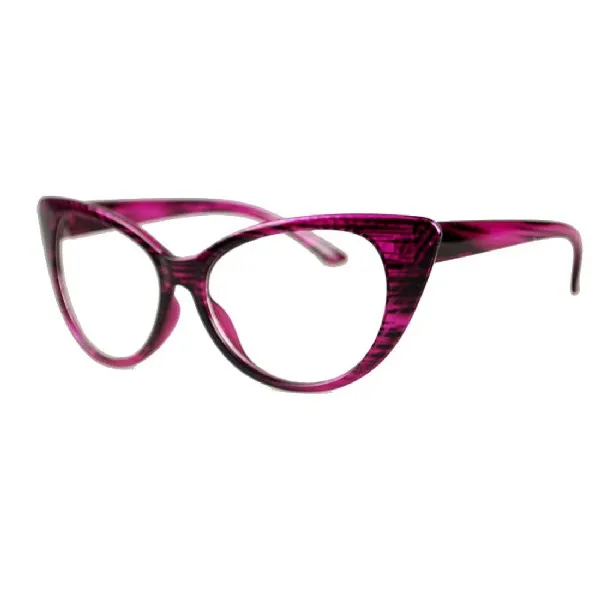 Женские очки кошачий глаз, оправа, сексуальные Полосатые Ретро очки, женские винтажные очки, оправа, прозрачные линзы, очки, фирменный дизайн - Цвет оправы: N3