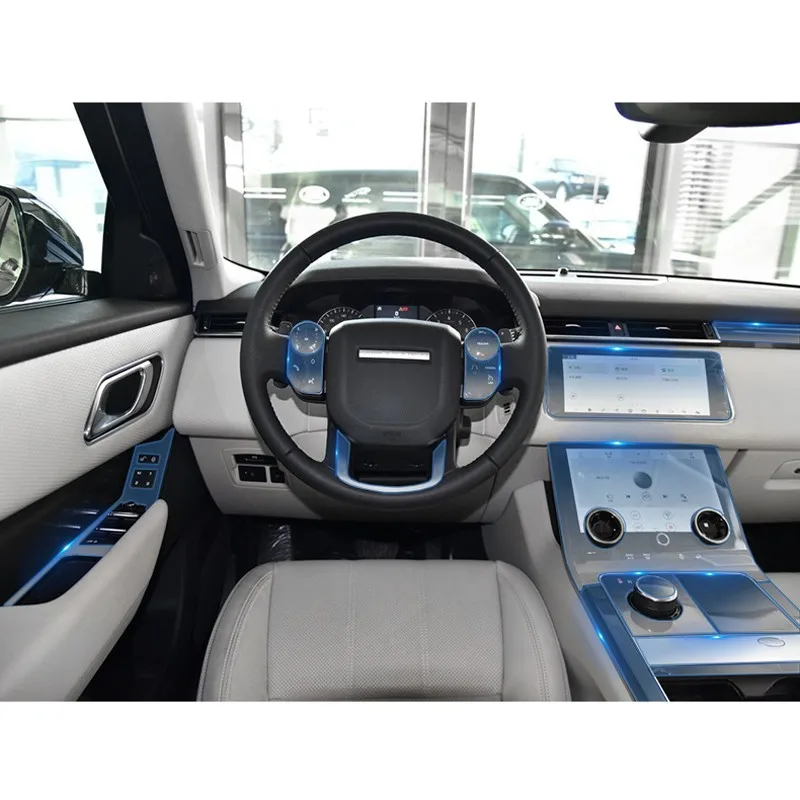 Защита интерьера для Range Rover Velar прозрачные рекламные наклейки из ТПУ range rover