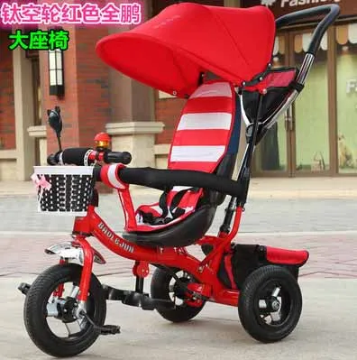 Детский велосипед для активного отдыха на открытом воздухе, спортивные игрушки, трехколесный велосипед, детская коляска для велосипеда, детская коляска для езды на автомобилях, игрушки - Цвет: Красный
