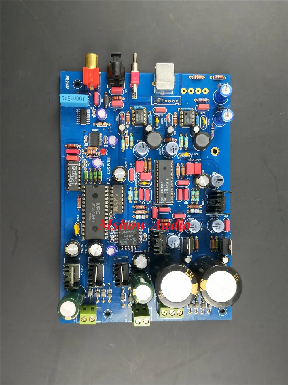 Собранный TDA1547 ЦАП Плата 16 бит 48 кГц для HIFI аудио декодер обновления TDA1541