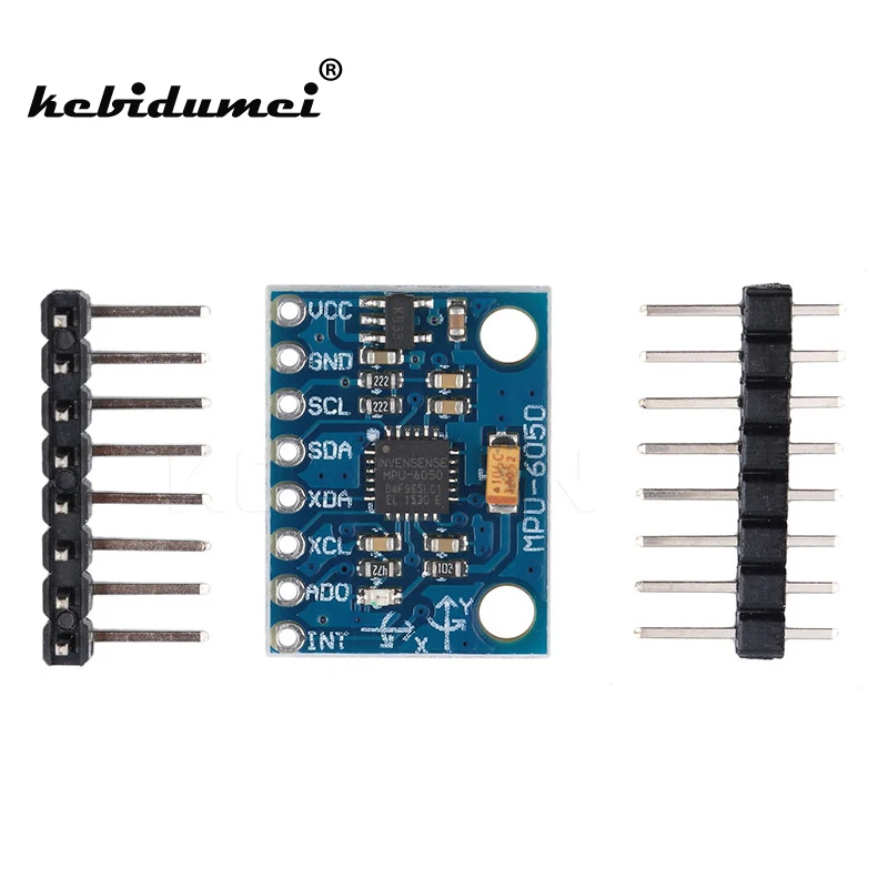 Kebidumei 10 шт./лот Новинка межсоединений интегральных схем I2C GY-521 MPU6050 3 оси