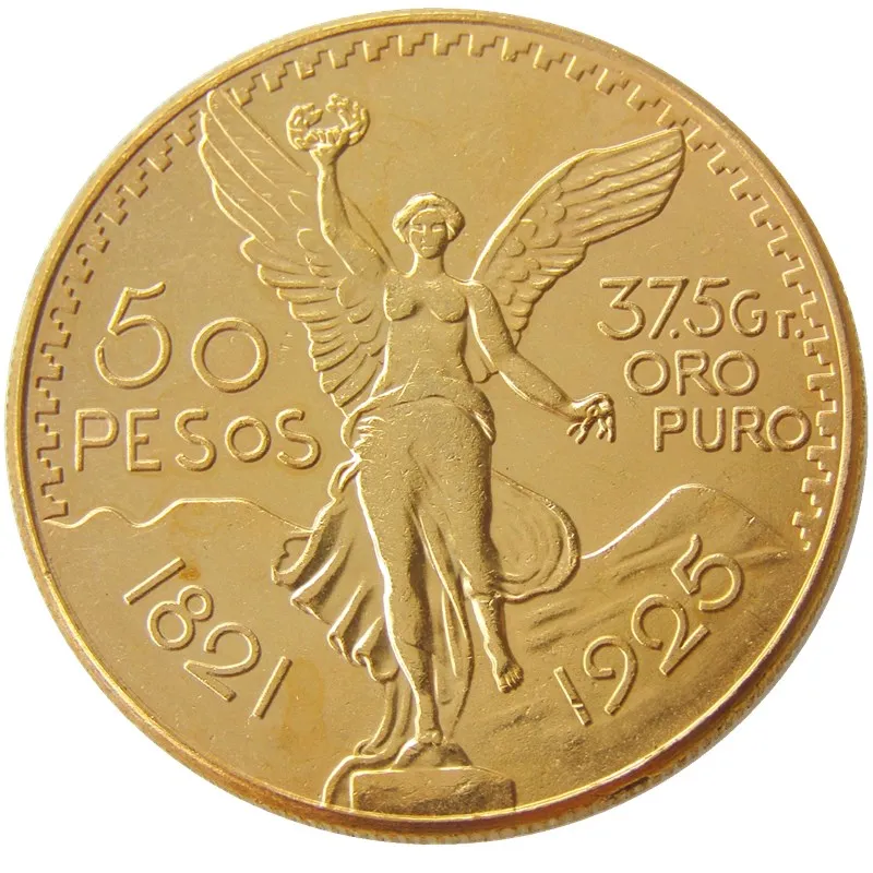 

1925 Mexico Gold Plated 50 Peso Coin copy coin