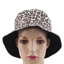 Модные женские Панамы с леопардовым принтом на лето и весну, повседневные Панамы, Женские однотонные шляпы в рыбацком стиле, подарок для девочек, Femme