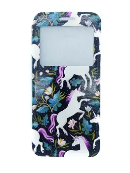 

Stand case Book Unicorns Black for Huawei P Smart Plus