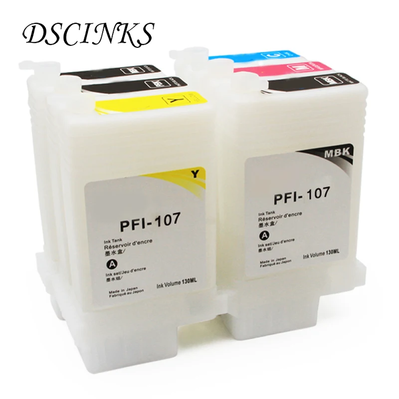Online PFI 107 cartucho de tinta rellenable para Canon IPF 670 IPF 680 IPF 685 IPF 770 IPF 780 IPF 785 IPF 670 IPF 770 IPF 670 770 PFI107 PFI 107