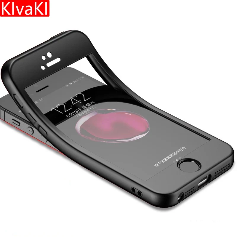 

Fashion Silicon Soft Phone Cases For iPhone 7 6 8 5 5s SE X 360 Full Cover Protection Case For iPhone 6 6s 7 8 Plus XS Max XR