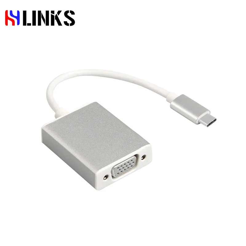 HYLINKS USB C VGA адаптер 3 1 Тип Женщин Кабель для нового Macbook 12 дюймов Chromebook pixel Lumia