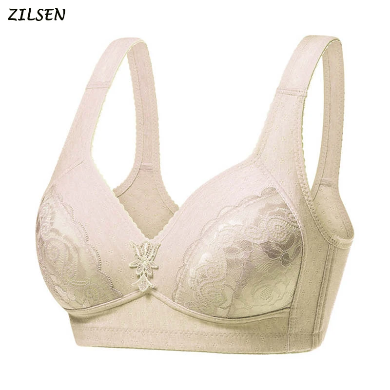 

Women Sexy Push Up Mesh Bra Wireless Bras 36 38 40 42 B C Cup Plus Size Lingerie Wire Free Vest Bralette Lady Bras