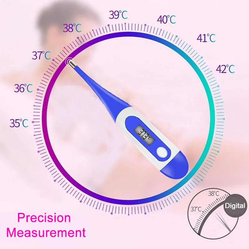 Цифровой термометр для тела и ребенка, водонепроницаемый USSP, термометр для взрослых с ЖК-дисплеем, цифровой измерительный прибор для ухода за ребенком