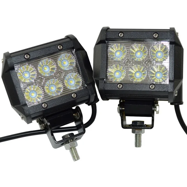 2pcs 18W led work light bar 12V LED tractor work light fog lamp offroad