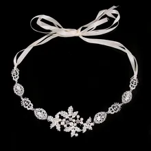 Moda romántica Cristal Tocado de Perlas Tiara de La Boda de Plata de La Manera Con La Novia Contratado Pelo Hairwear Niña de las Flores