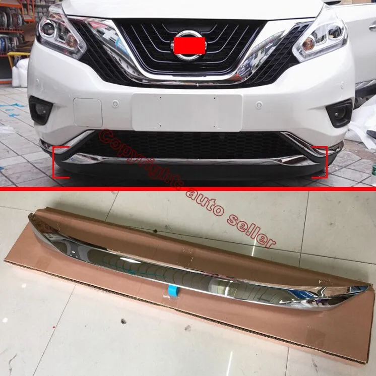 

ABS Chrome Front Bumper Cover Trim For Nissan MURANO 2015 2016 2017