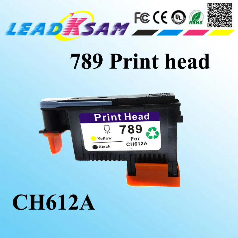 1X Желтый/Черный CH612A 789 совместимый с hp789 L25500 заменить на печатающую